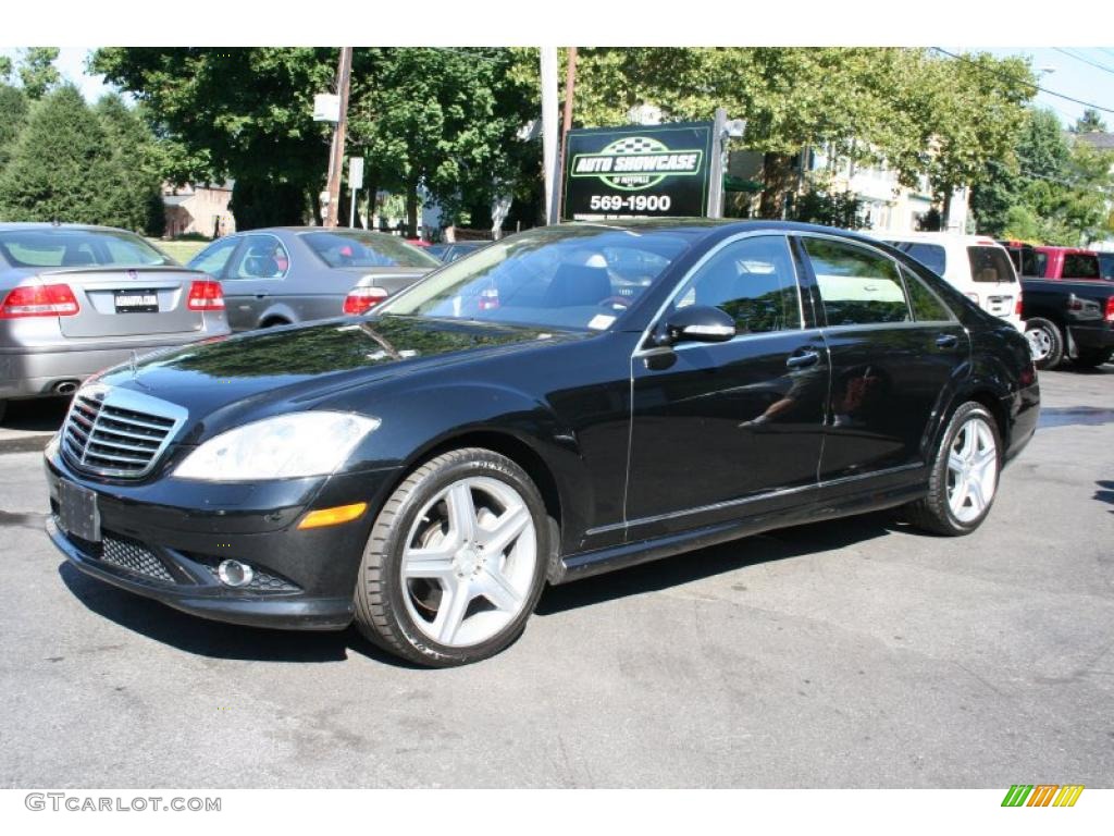 2008 S 550 4Matic Sedan - Black / Black photo #1