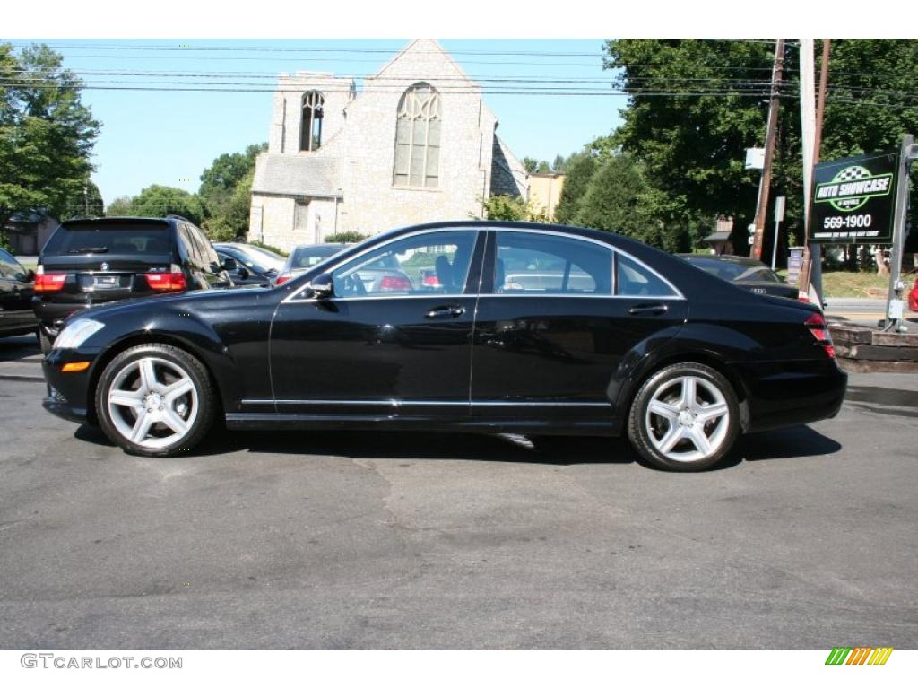 2008 S 550 4Matic Sedan - Black / Black photo #3