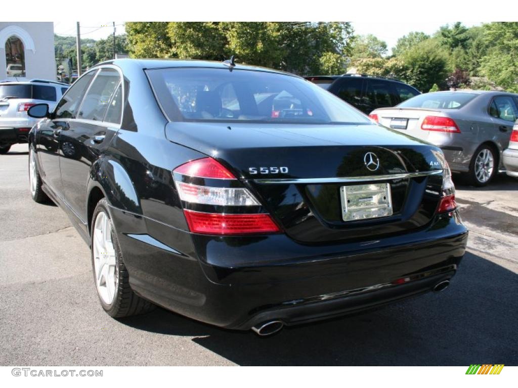 2008 S 550 4Matic Sedan - Black / Black photo #4