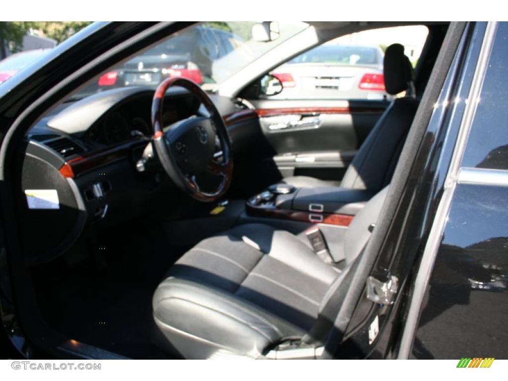 2008 S 550 4Matic Sedan - Black / Black photo #6