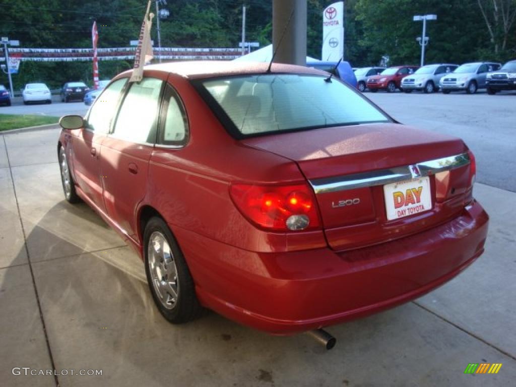 2003 L Series L200 Sedan - Medium Red / Gray photo #4