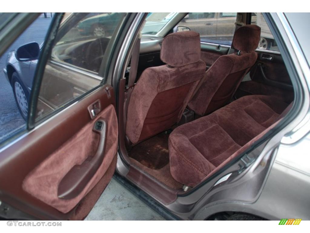 1992 Accord LX Sedan - Pewter Gray Metallic / Burgundy photo #13