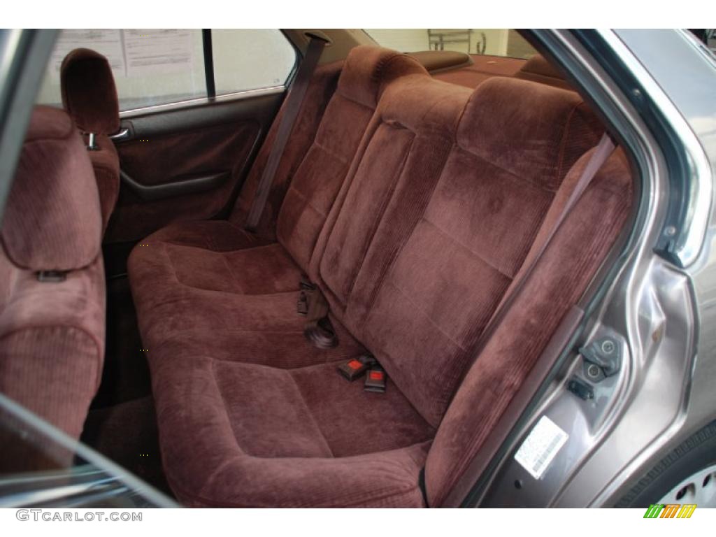 1992 Accord LX Sedan - Pewter Gray Metallic / Burgundy photo #14