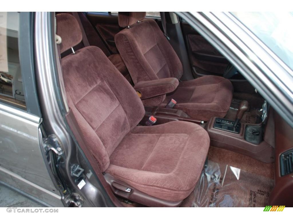 1992 Accord LX Sedan - Pewter Gray Metallic / Burgundy photo #16