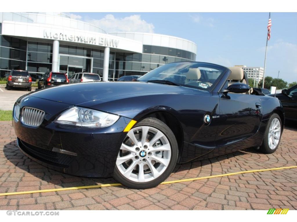 2007 Z4 3.0si Roadster - Monaco Blue Metallic / Beige photo #1