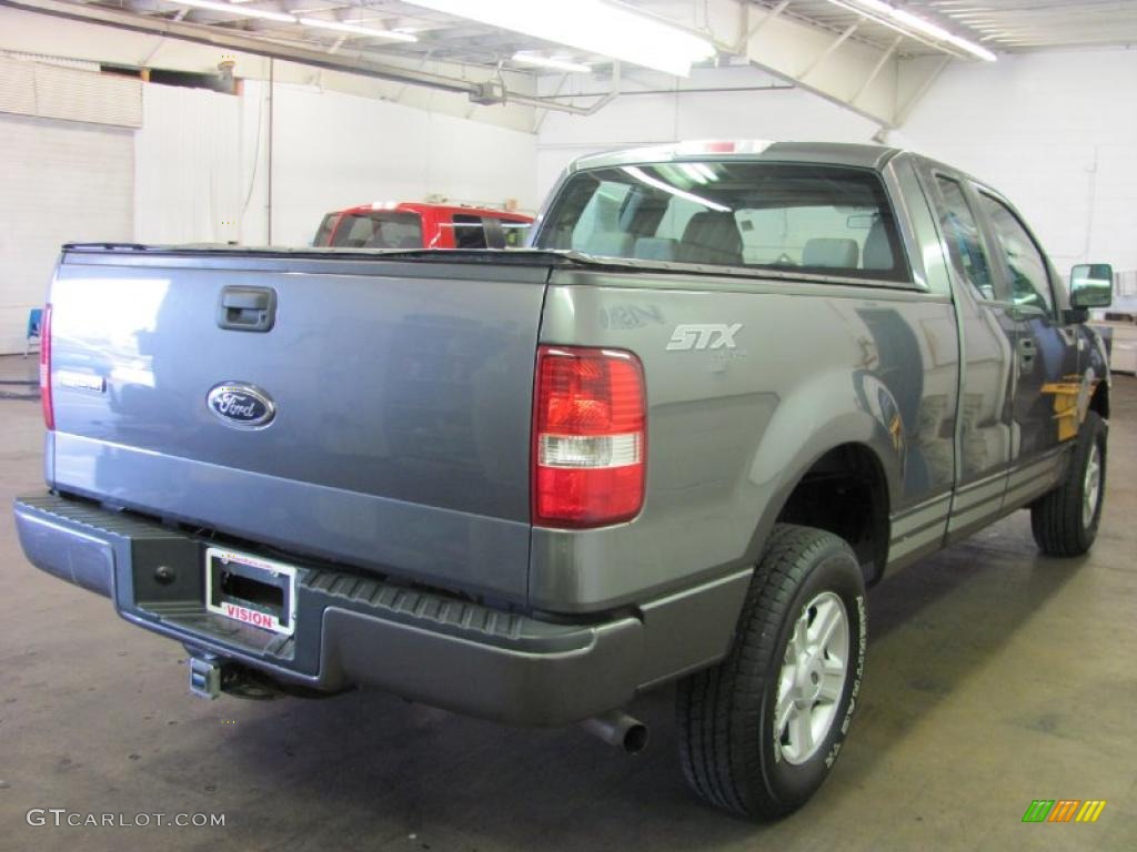 2005 F150 STX SuperCab 4x4 - Dark Shadow Grey Metallic / Medium Flint Grey photo #2