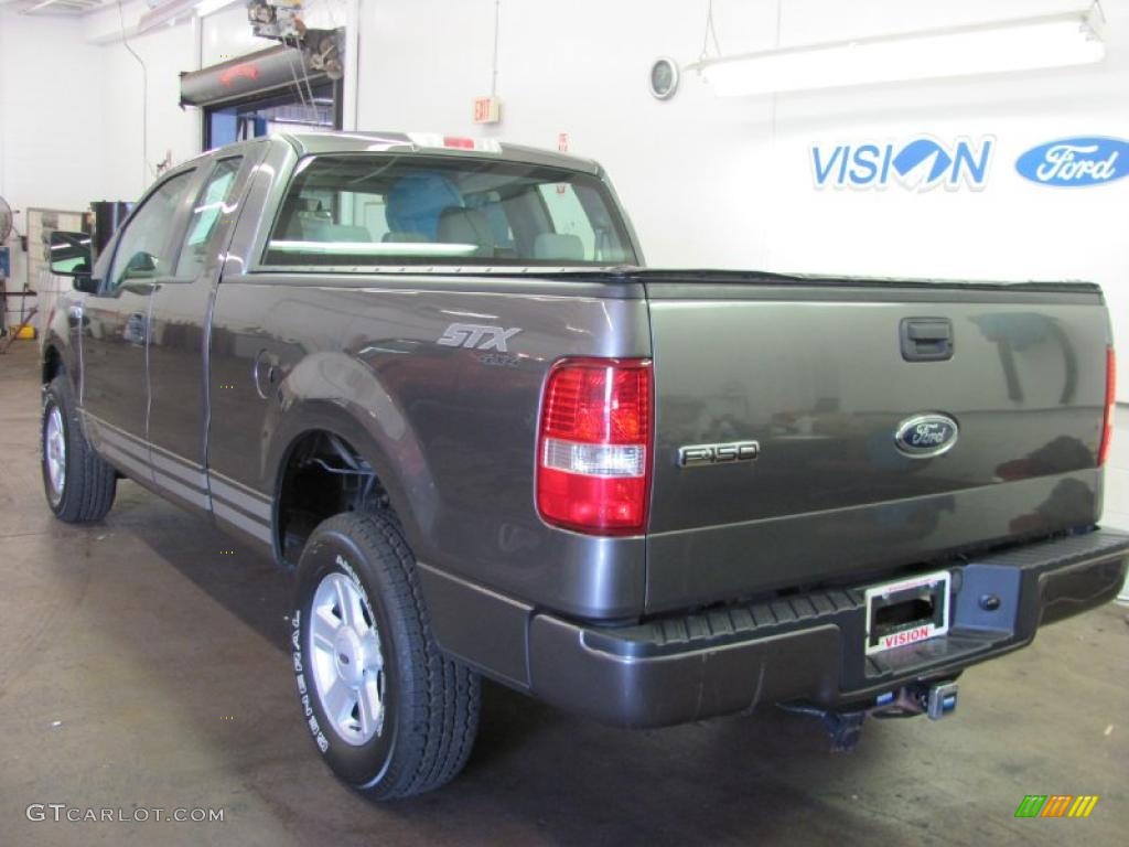 2005 F150 STX SuperCab 4x4 - Dark Shadow Grey Metallic / Medium Flint Grey photo #16