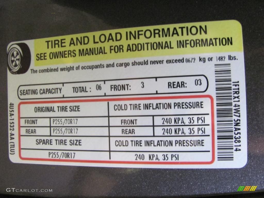 2005 F150 STX SuperCab 4x4 - Dark Shadow Grey Metallic / Medium Flint Grey photo #24