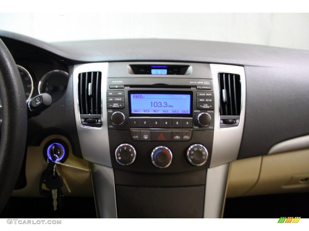 2009 Sonata GLS - Dark Cherry Red / Camel photo #12