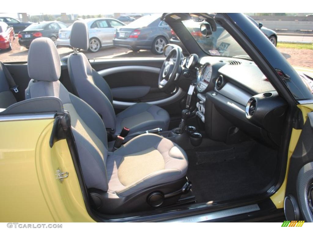 2009 Cooper S Convertible - Interchange Yellow / Black/Grey photo #8