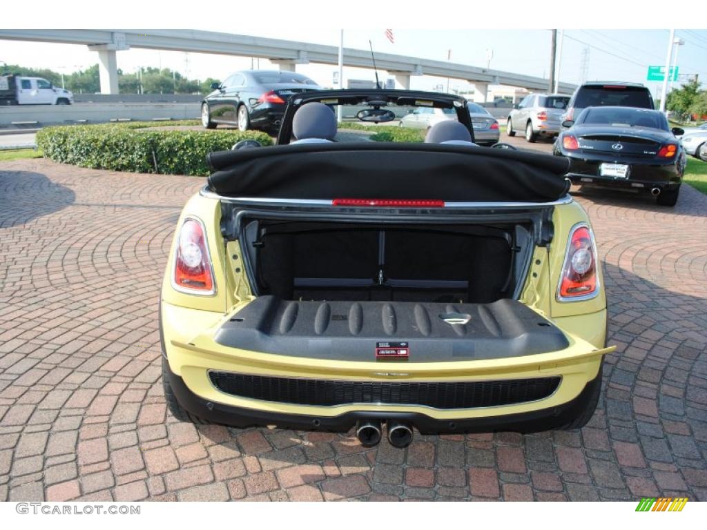 2009 Cooper S Convertible - Interchange Yellow / Black/Grey photo #10