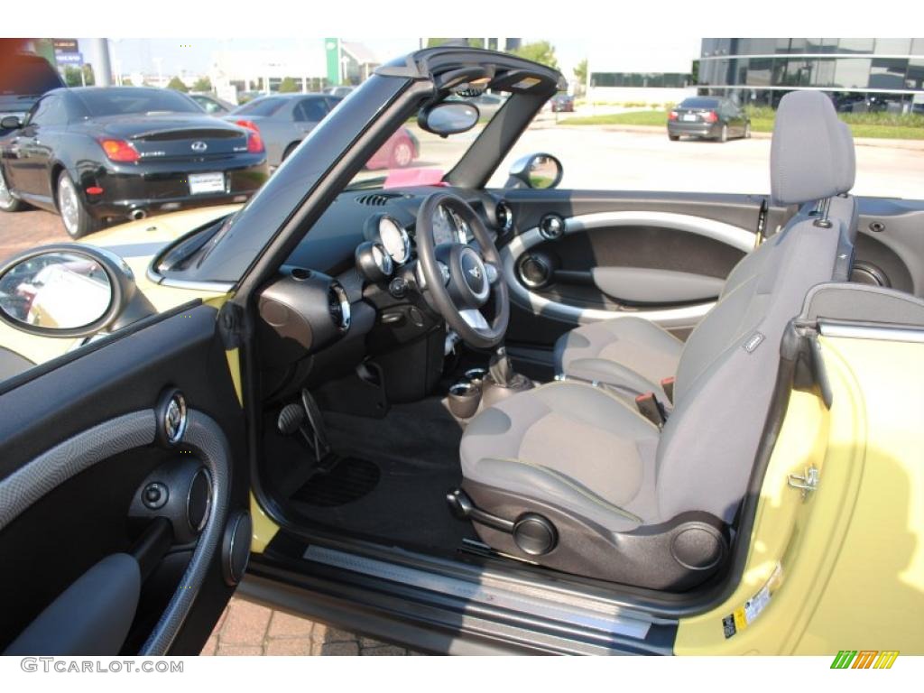 2009 Cooper S Convertible - Interchange Yellow / Black/Grey photo #11