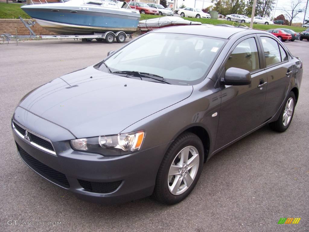 2009 Lancer ES - Graphite Gray Pearl / Black photo #1