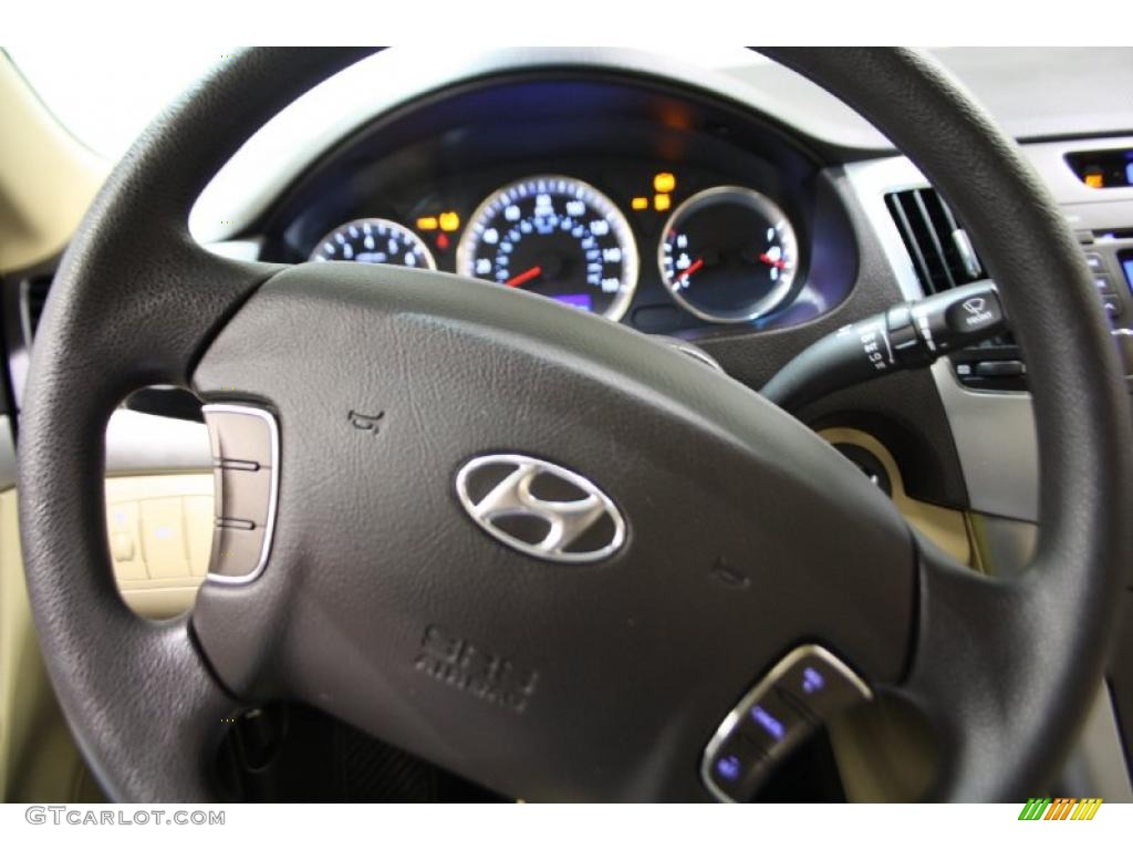 2009 Sonata GLS - Dark Cherry Red / Camel photo #20