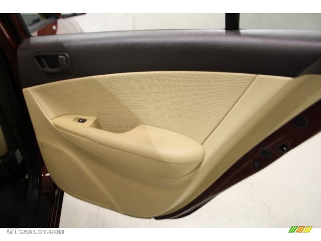 2009 Sonata GLS - Dark Cherry Red / Camel photo #35