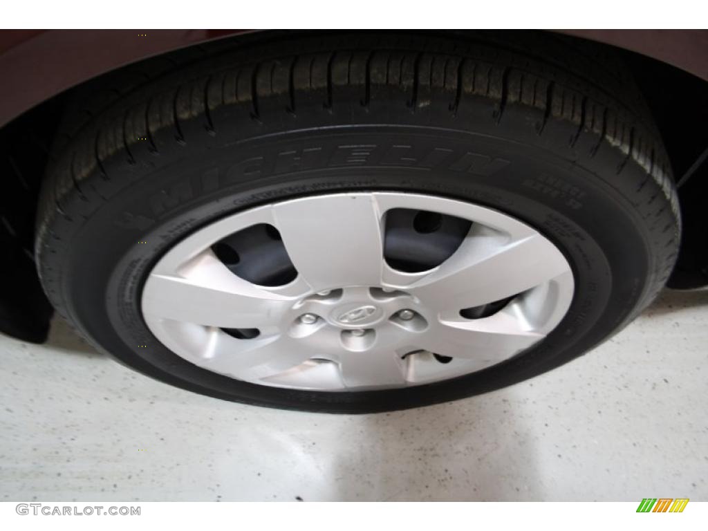 2009 Sonata GLS - Dark Cherry Red / Camel photo #42