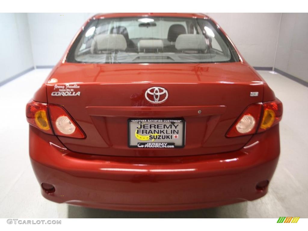 2009 Corolla LE - Barcelona Red Metallic / Ash photo #5