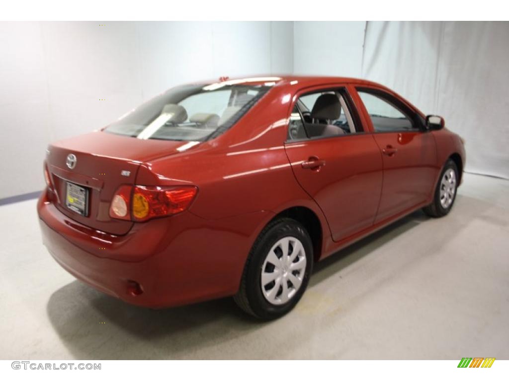 2009 Corolla LE - Barcelona Red Metallic / Ash photo #6