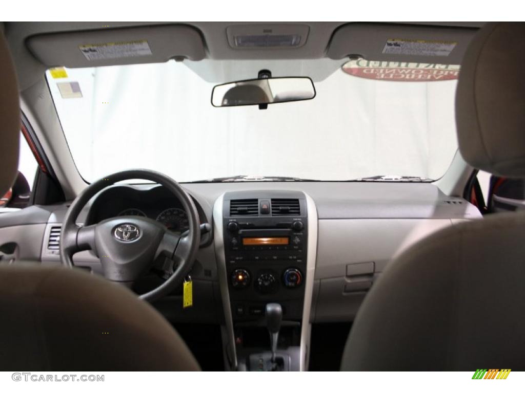 2009 Corolla LE - Barcelona Red Metallic / Ash photo #28