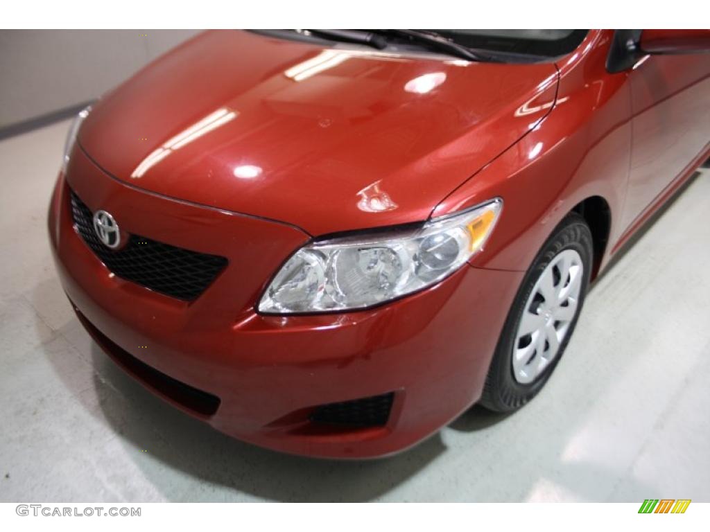 2009 Corolla LE - Barcelona Red Metallic / Ash photo #43
