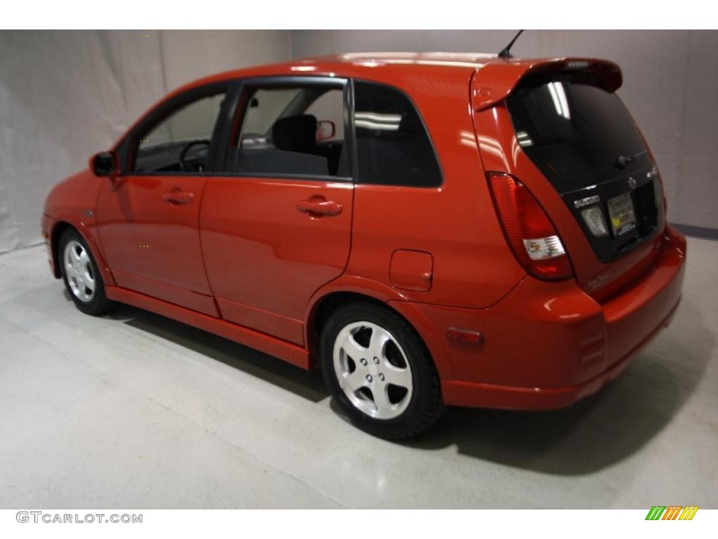 2004 Aerio SX Sport Wagon - Racy Red / Black photo #4