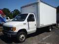 2003 Oxford White Ford E Series Cutaway E350 Commercial Moving Truck  photo #1