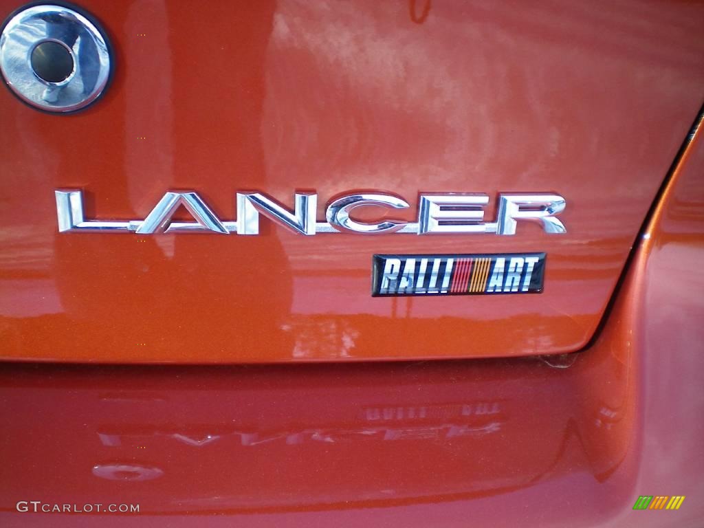 2009 Lancer RALLIART - Rotor Glow Orange Metallic / Black photo #31