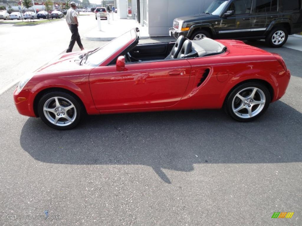 Absolutely Red 2005 Toyota MR2 Spyder Roadster Exterior Photo #35514505
