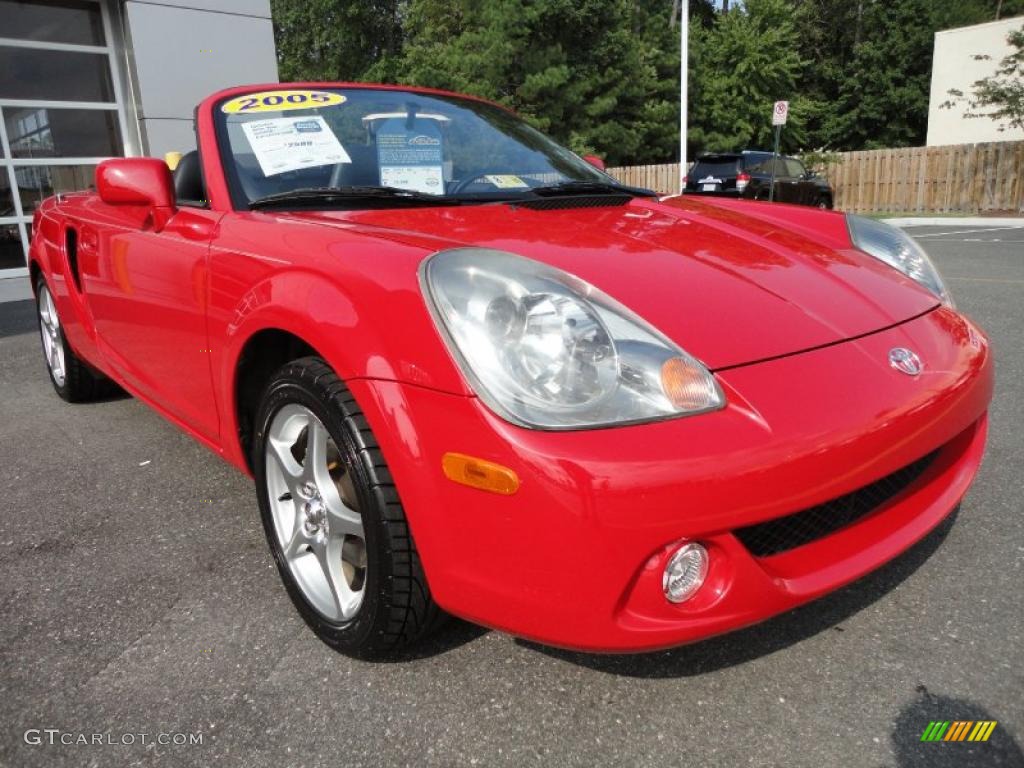 Absolutely Red 2005 Toyota MR2 Spyder Roadster Exterior Photo #35514577