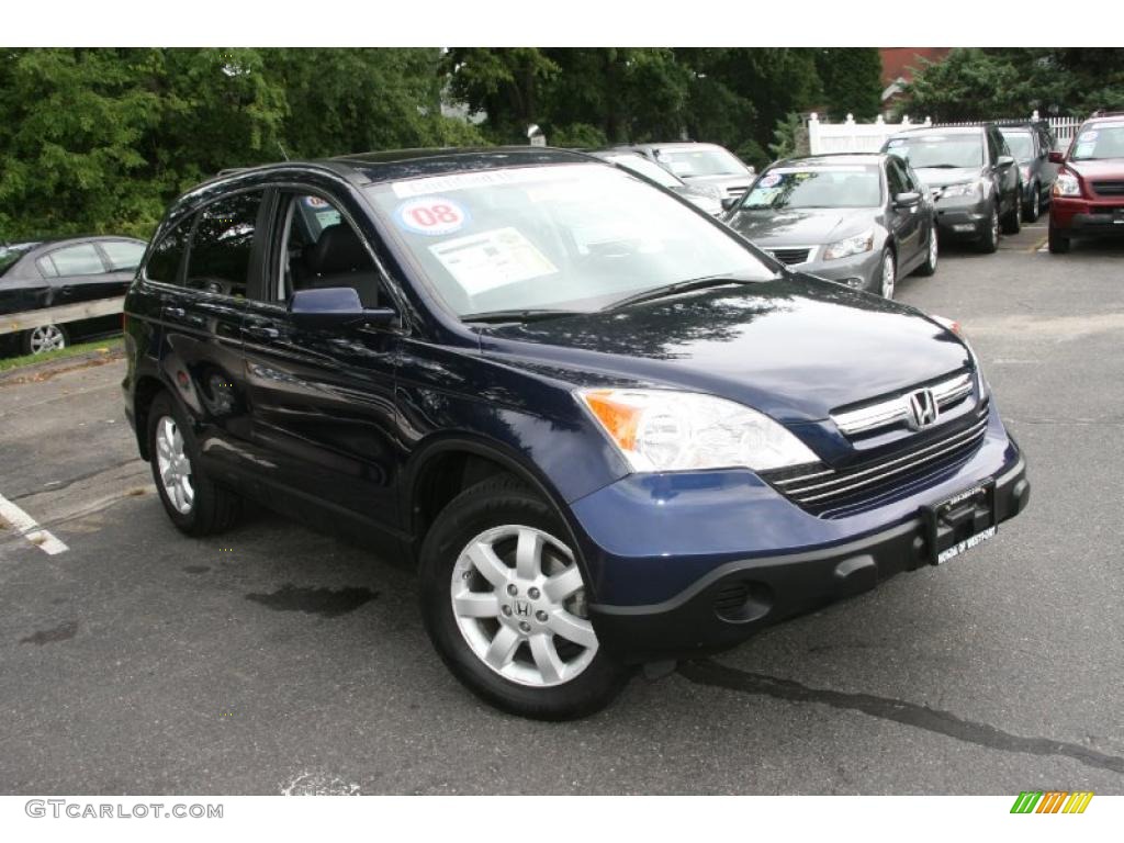 2008 CR-V LX - Royal Blue Pearl / Gray photo #3