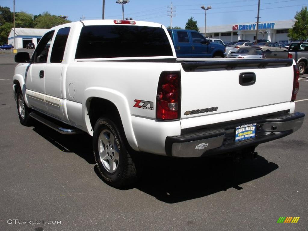 2001 Silverado 1500 Z71 Extended Cab 4x4 - Summit White / Graphite photo #6