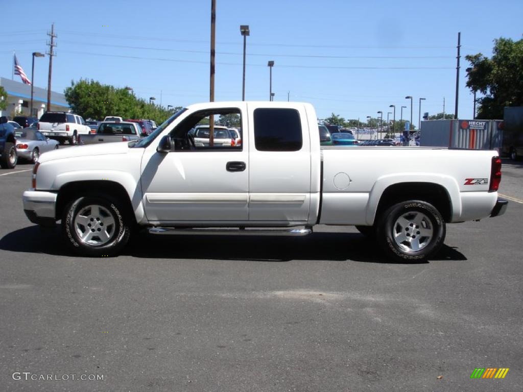 2001 Silverado 1500 Z71 Extended Cab 4x4 - Summit White / Graphite photo #9