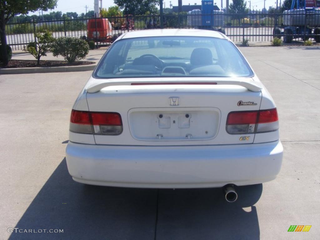 1998 Civic EX Coupe - Taffeta White / Black photo #6