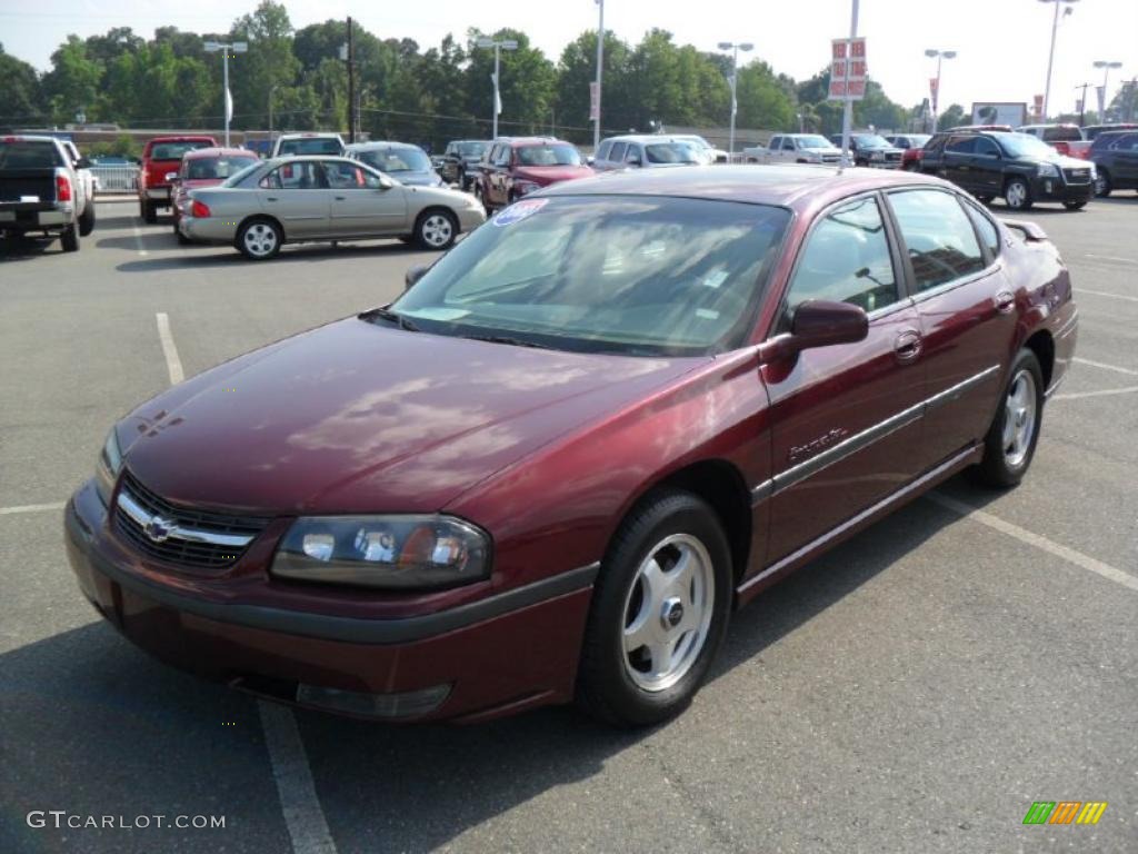 2002 Impala LS - Dark Carmine Red Metallic / Neutral photo #1