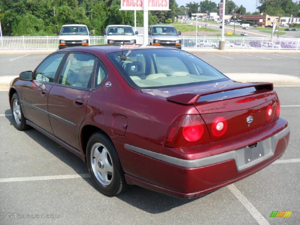 2002 Impala LS - Dark Carmine Red Metallic / Neutral photo #2