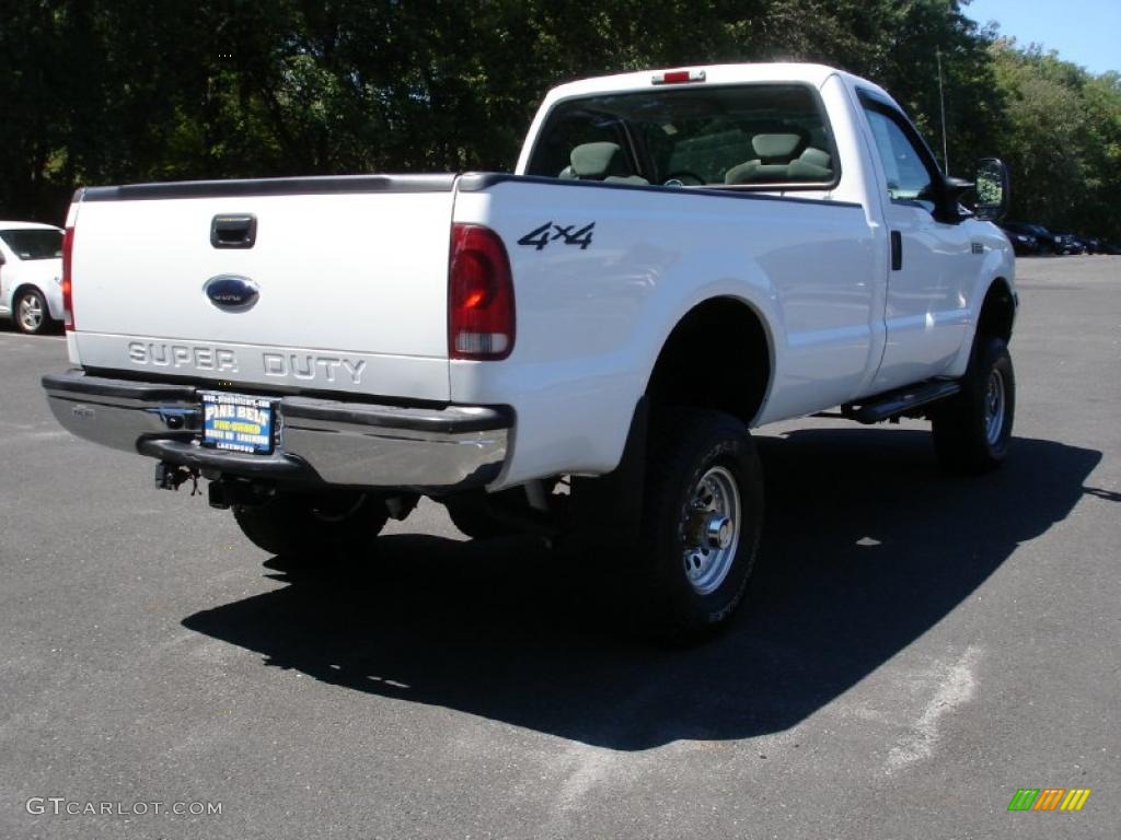 2004 F250 Super Duty XL Regular Cab 4x4 - Oxford White / Medium Flint photo #4