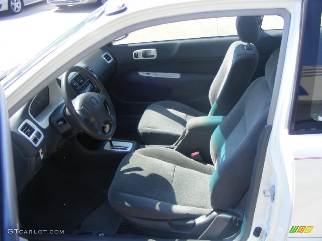 1998 Civic EX Coupe - Taffeta White / Black photo #9