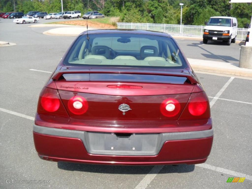2002 Impala LS - Dark Carmine Red Metallic / Neutral photo #3