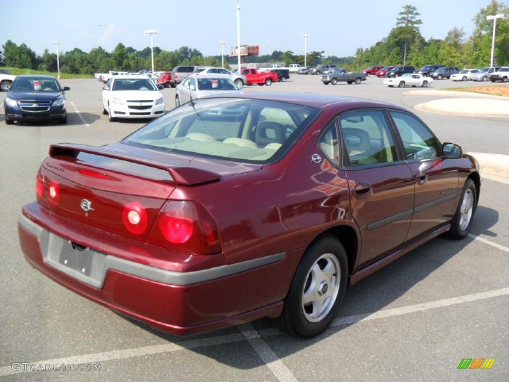 2002 Impala LS - Dark Carmine Red Metallic / Neutral photo #4