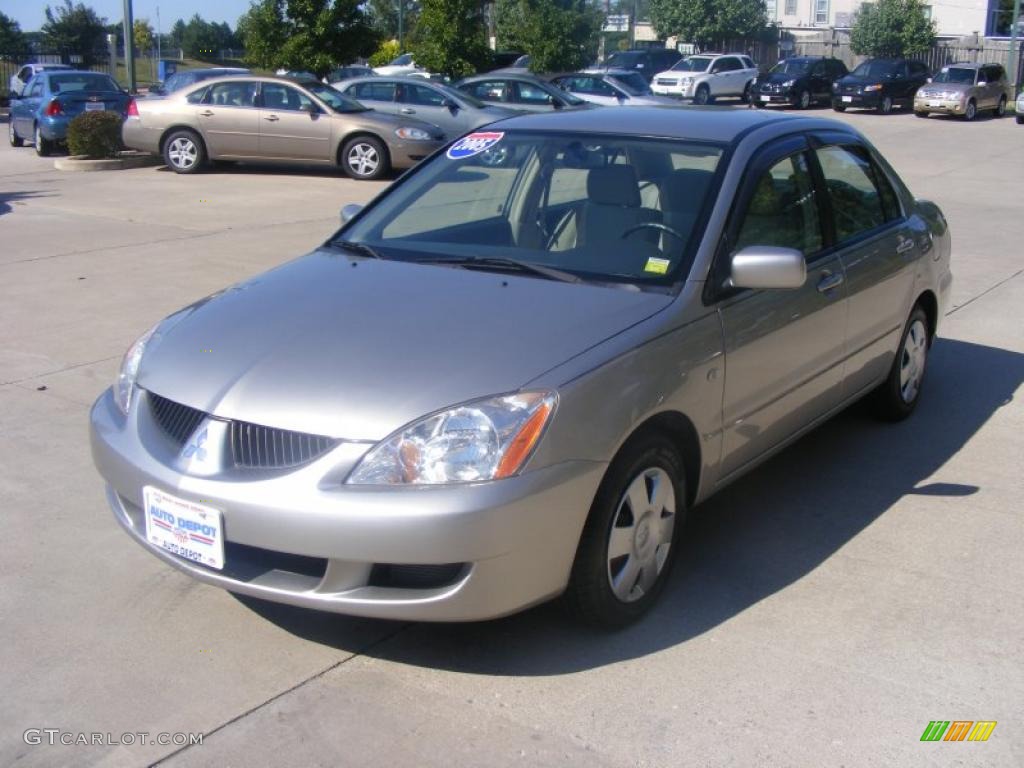2005 Lancer ES - Warm Sand Metallic / Tan photo #4