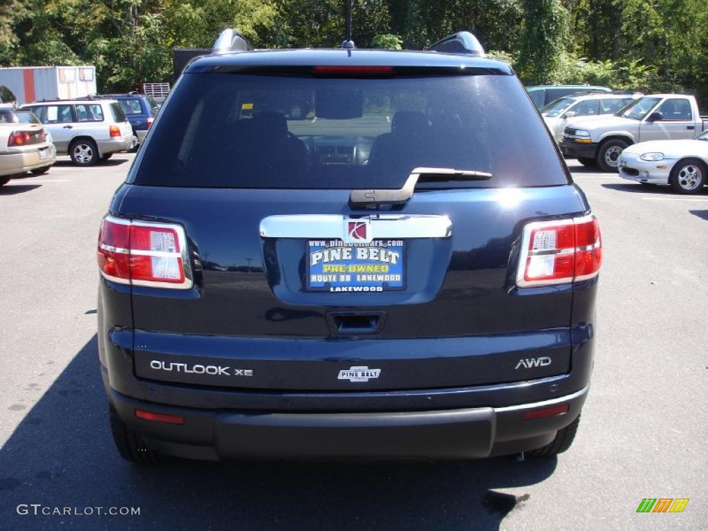 2008 Outlook XE AWD - Midnight Blue / Black photo #8