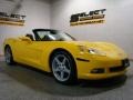 2007 Velocity Yellow Chevrolet Corvette Convertible  photo #3