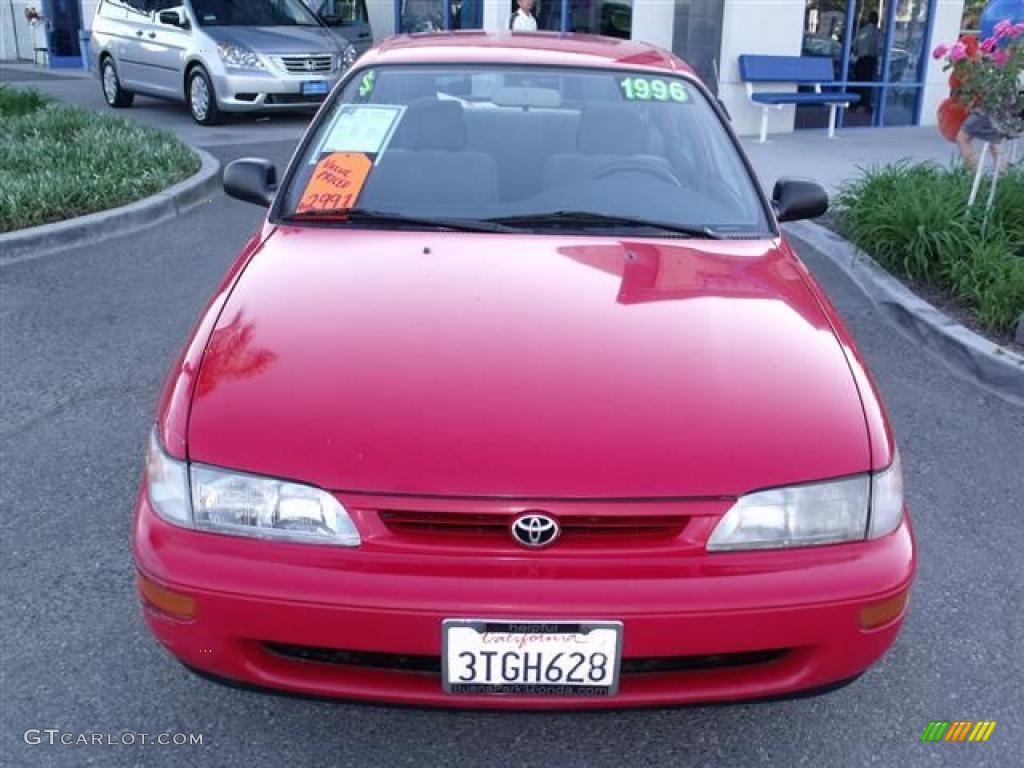 1996 Corolla 1.6 - Super Red / Gray photo #2