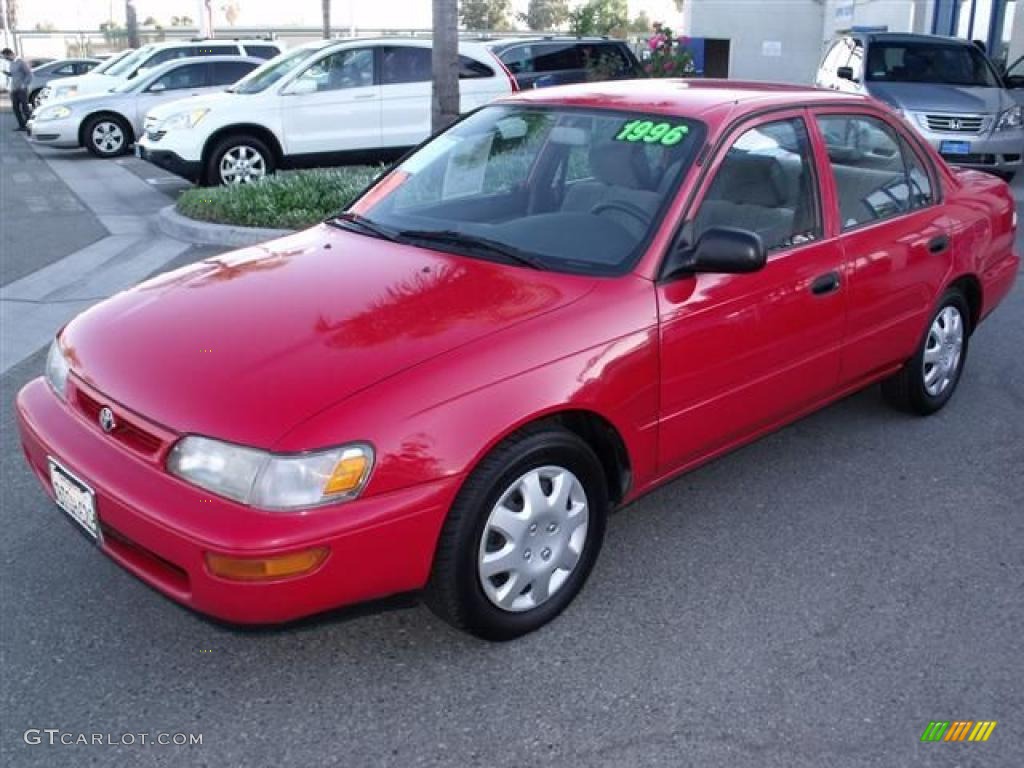 1996 Corolla 1.6 - Super Red / Gray photo #3