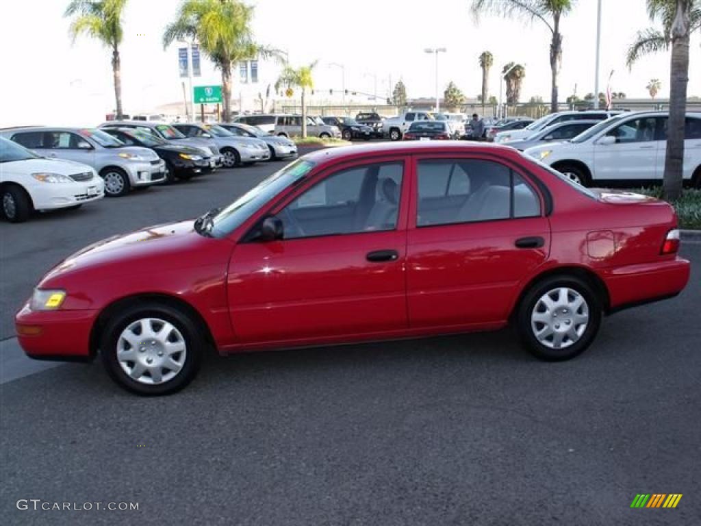 1996 Corolla 1.6 - Super Red / Gray photo #4