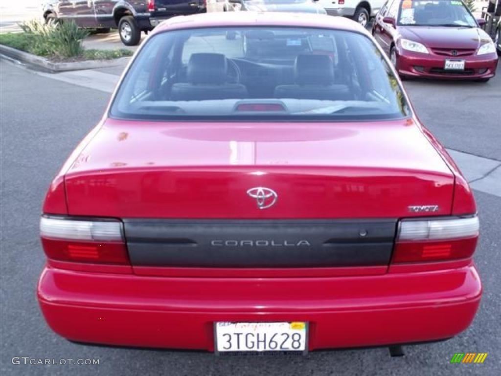 1996 Corolla 1.6 - Super Red / Gray photo #6