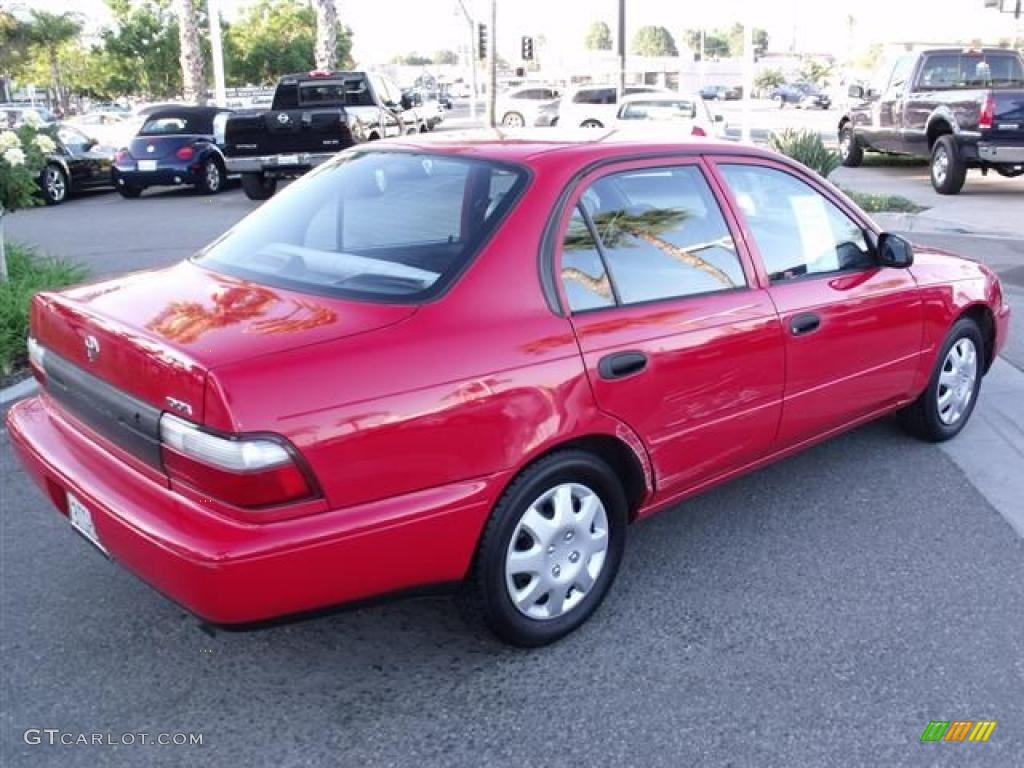 1996 Corolla 1.6 - Super Red / Gray photo #7