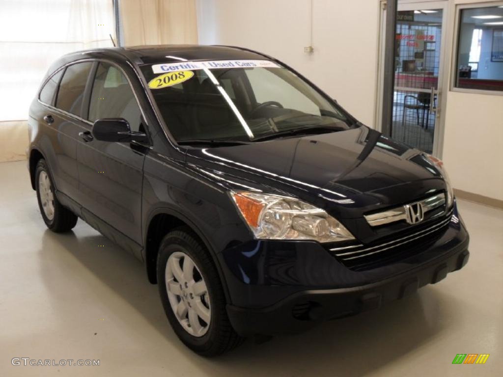 2008 CR-V EX-L 4WD - Royal Blue Pearl / Gray photo #5