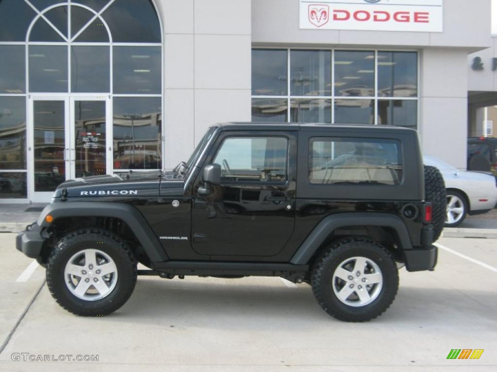 2010 Wrangler Rubicon 4x4 - Black / Dark Slate Gray/Medium Slate Gray photo #2