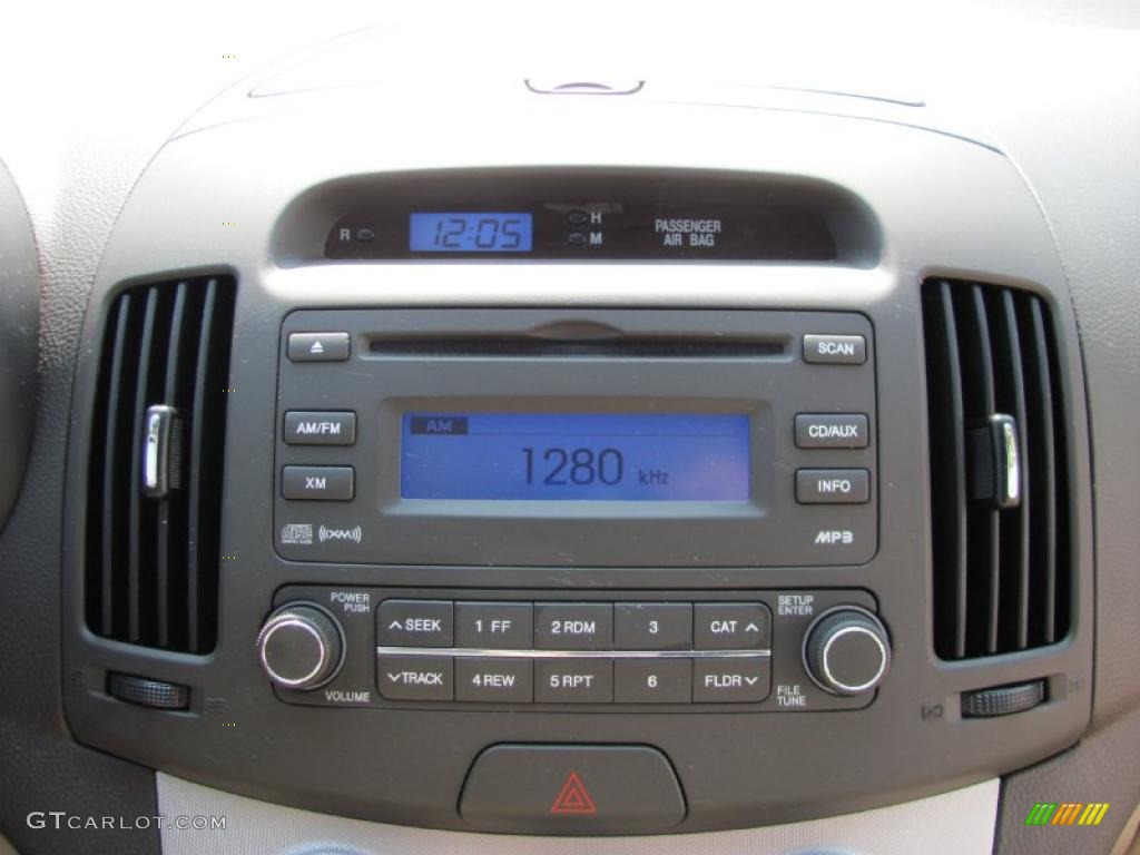 2009 Elantra GLS Sedan - Captiva White / Beige photo #5